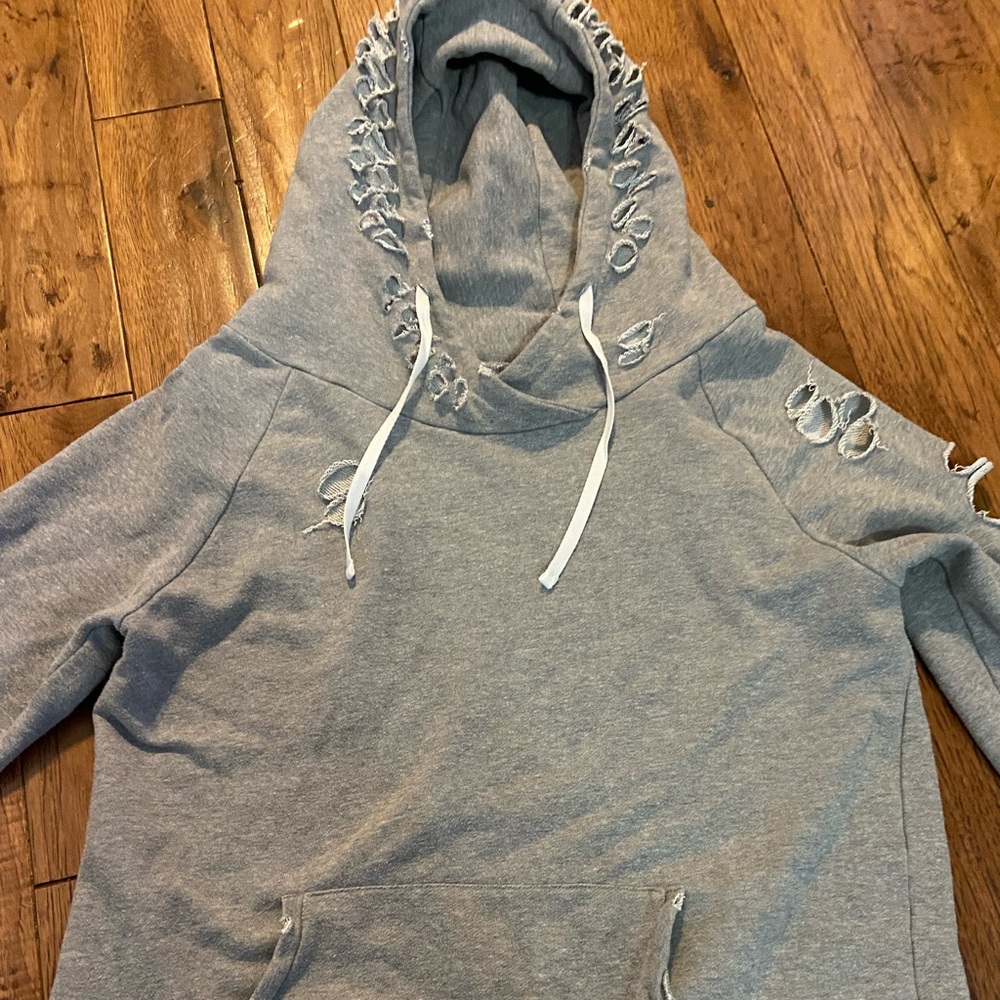 Lily and Lottie distressed hoodie